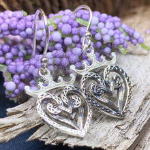 Load image into Gallery viewer, Luckenbooth Earrings, Scotland Jewelry, Scottish Jewelry, Bridal Jewelry, Girlfriend Gift, Wife Gift, Celtic Knot Jewelry, Heart Jewelry