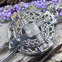 Load image into Gallery viewer, Saint Brigid's Cross, Celtic Cross Necklace, Irish Jewelry, Anniversary Gift, Religious Jewelry, Wiccan Jewelry, St. Bridget's Cross