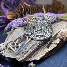 Load image into Gallery viewer, Saint Brigid's Cross, Celtic Cross Necklace, Irish Jewelry, Anniversary Gift, Religious Jewelry, Wiccan Jewelry, St. Bridget's Cross