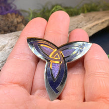 Load image into Gallery viewer, Celtic Brooch, Celtic Jewelry, Irish Jewelry, Trinity Knot Pin, Scotland Jewelry, Anniversary Gift, Viking Brooch, Celtic Pin, Wiccan Pin