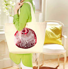 Load image into Gallery viewer, Tunnock's Tea Cake Tote Bag, Scotland Gift, Scottish Tote Bag, Scotland Food, Mom Gift, Sister Gift, Ladies Tote Bag, Reusable Shopping Bag
