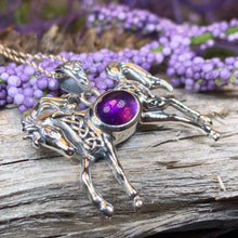 Load image into Gallery viewer, Horse Necklace, Celtic Jewelry, Equestrian Jewelry, Animal Jewelry, Nature Jewelry, Gift for Her, Ireland Jewelry, Celtic Knot Necklace