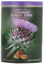 Load image into Gallery viewer, Scottish Toffee, Scottish Candy, Scotland Candy, Scotland Gift, Scottish Candy Tin, Thistle Gift, Thank You Gift, Scots Food Gift, Get Well