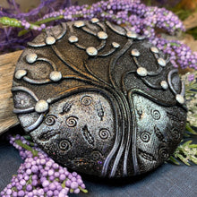 Load image into Gallery viewer, Tree of Life Brooch, Scotland Jewelry, Celtic Brooch, Scarf Pin, Tree Jewelry, Nature Jewelry, Family Jewelry, Teacher Gift, Mom Gift