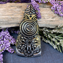 Load image into Gallery viewer, Viking Brooch, Norse Warrior Gift, Scotland Jewelry, Scotland Pin, Pagan Brooch, Celtic Pin, Scottish Gift, Mom Gift, Celtic Jewelry