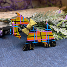 Load image into Gallery viewer, Dog Scottish Brooch, Dog Lover Gift, Scotland Jewelry, Dog Pin, Scarf Pin, Celtic Pin, Dog Jewelry, Scottish Terrier Gift, Scotland Pin