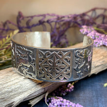 Load image into Gallery viewer, Celtic Stag Bracelet, Celtic Jewelry, Irish Jewelry, Bangle Bracelet, Scotland Jewelry, Wiccan Jewelry, Scotland Lion Jewelry, Hunter Gift