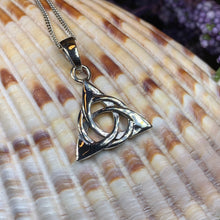 Load image into Gallery viewer, Trinity Knot Necklace, Celtic Jewelry, Irish Jewelry, Triquetra Jewelry, Scotland Jewelry, Silver Celtic Knot, Anniversary Gift, Mom Gift