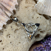 Load image into Gallery viewer, Trinity Knot Necklace, Celtic Jewelry, Irish Jewelry, Triquetra Jewelry, Scotland Jewelry, Silver Celtic Knot, Anniversary Gift, Mom Gift