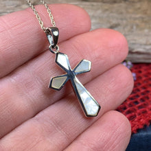 Load image into Gallery viewer, Celtic Cross Necklace, Irish Jewelry, Religious Gift, Anniversary Gift, Girl's First Communion Gift, Baptism Cross, Confirmation Gift