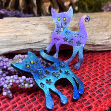 Load image into Gallery viewer, Cat Brooch, Cat Lover Gift, Scotland Jewelry, Cat Pin, Scarf Pin, Celtic Pin, Cat Jewelry, Teacher Gift, Mom Gift, Sister Gift, Wife Gift