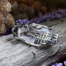 Load image into Gallery viewer, Mackintosh Brooch, Scotland Jewelry, Scottish Pin, Silver Celtic Pin, Scarf Pin, Art Deco Jewelry, Mom Gift, Wife Gift, Graduation Gift