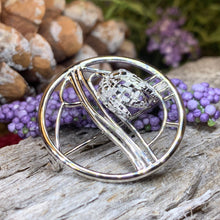 Load image into Gallery viewer, Mackintosh Brooch, Scotland Jewelry, Scottish Pin, Silver Celtic Pin, Scarf Pin, Art Deco Jewelry, Mom Gift, Wife Gift, Graduation Gift