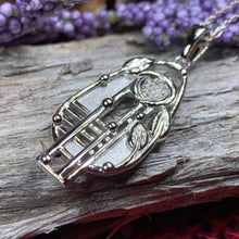 Load image into Gallery viewer, Mackintosh Necklace, Scottish Jewelry, Art Deco Pendant, Celtic Jewelry, Glasgow Pendant, Anniversary Gift, Scotland Necklace, Wife Gift