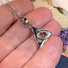Load image into Gallery viewer, Trinity Knot Necklace, Celtic Jewelry, Irish Jewelry, Triquetra Jewelry, Scotland Jewelry, Silver Celtic Knot, Anniversary Gift, Mom Gift