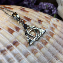 Load image into Gallery viewer, Trinity Knot Necklace, Celtic Jewelry, Irish Jewelry, Triquetra Jewelry, Scotland Jewelry, Silver Celtic Knot, Anniversary Gift, Mom Gift