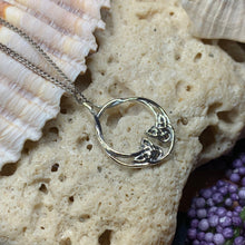 Load image into Gallery viewer, Celtic Knot Necklace, Celtic Jewelry, Irish Jewelry, Trinity Jewelry, Scotland Jewelry, Silver Celtic Knot, Anniversary Gift, Mom Gift