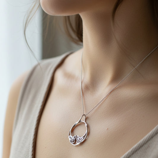 Kathleen Celtic Knot Necklace — view 5