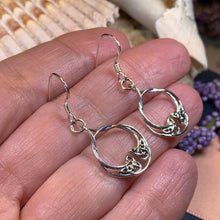 Load image into Gallery viewer, Celtic Knot Celtic Earrings, Celtic Jewelry, Petite Irish Earrings, Mom Gift, Sister Knot, Celtic Knot, Scottish Jewelry, Norse Jewelry