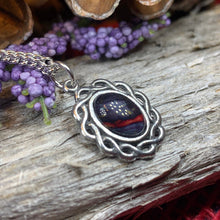 Load image into Gallery viewer, Celtic Necklace, Scotland Necklace, Heather Jewelry, Nature Necklace, Scottish Jewelry, Heathergem Gift, Graduation Gift, Anniversary Gift