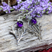 Load image into Gallery viewer, Thistle Earrings, Celtic Jewelry, Scotland Jewelry, Outlander Jewelry, Girlfriend Gift, Sister Gift, Mom Gift, Nature Jewelry, Wife Gift