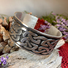 Load image into Gallery viewer, Celtic Knot Bracelet, Celtic Jewelry, Irish Bangle Bracelet, Scotland Jewelry, Ireland Jewelry, Celtic Cuff, Wife Gift, Girlfriend Gift