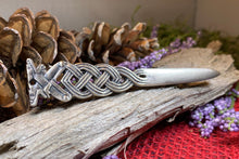 Load image into Gallery viewer, Celtic Wolf Kilt Pin, Scottish Jewelry, Irish Kilt Pin, Tartan Pin, Cape Pin, Bagpiper Gift, Scotland Pin, Celtic Shawl Pin, Viking Jewelry