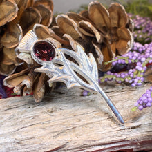 Load image into Gallery viewer, Thistle Pin, Celtic Jewelry, Scottish Jewelry, Mom Gift, Graduation Gift, Scotland Gift, Ladies Scotland Jewelry, Celtic Brooch, Wife Gift