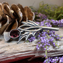 Load image into Gallery viewer, Thistle Pin, Celtic Jewelry, Scottish Jewelry, Mom Gift, Graduation Gift, Scotland Gift, Ladies Scotland Jewelry, Celtic Brooch, Wife Gift