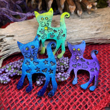 Load image into Gallery viewer, Cat Brooch, Cat Lover Gift, Scotland Jewelry, Cat Pin, Scarf Pin, Celtic Pin, Cat Jewelry, Teacher Gift, Mom Gift, Sister Gift, Wife Gift