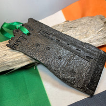 Load image into Gallery viewer, Irish Castle Ornament, Turf Hanging Ornament, Christmas Tree Ornament, Ireland Gift, Irish Turf Gift, Housewarming Gift, Blarney Castle