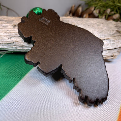 Load image into Gallery viewer, Ireland Map Ornament, Turf Hanging Ornament, Christmas Tree Ornament, Ireland Gift, Irish Turf Gift, Housewarming Gift, New Home Gift