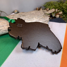 Load image into Gallery viewer, Ireland Map Ornament, Turf Hanging Ornament, Christmas Tree Ornament, Ireland Gift, Irish Turf Gift, Housewarming Gift, New Home Gift