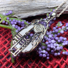 Load image into Gallery viewer, Mackintosh Necklace, Scottish Jewelry, Art Deco Pendant, Celtic Jewelry, Glasgow Pendant, Anniversary Gift, Scotland Necklace, Wife Gift