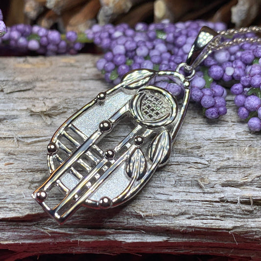 Mackintosh Necklace, Scottish Jewelry, Art Deco Pendant, Celtic Jewelry, Glasgow Pendant, Anniversary Gift, Scotland Necklace, Wife Gift