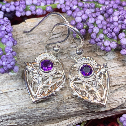 Thistle Earrings, Celtic Jewelry, Scotland Jewelry, Outlander Jewelry, Girlfriend Gift, Sister Gift, Mom Gift, Nature Jewelry, Wife Gift