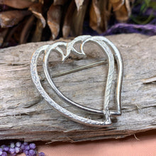 Load image into Gallery viewer, Luckenbooth Brooch, Scotland Jewelry, Mary Queen of Scots, Scotland Pin, Murtagh's Luckenbooth, Anniversary Gift, Bride Pin, Heart Jewelry