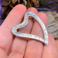Load image into Gallery viewer, Luckenbooth Brooch, Scotland Jewelry, Celtic Pin, Mary Queen of Scots, Scottish Pin, Luckenbooth, Anniversary Gift, Bride Pin, Heart Jewelry