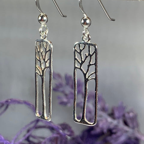 Load image into Gallery viewer, Tree of Life Earrings, Celtic Jewelry, Norse Jewelry, Irish Jewelry, Yoga Jewelry, Anniversary Gift, Friendship Gift, Graduation Gift