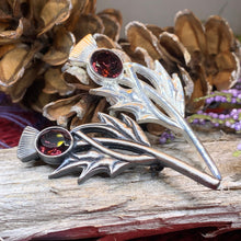 Load image into Gallery viewer, Thistle Pin, Celtic Jewelry, Scottish Jewelry, Mom Gift, Graduation Gift, Scotland Gift, Ladies Scotland Jewelry, Celtic Brooch, Wife Gift