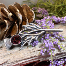 Load image into Gallery viewer, Thistle Pin, Celtic Jewelry, Scottish Jewelry, Mom Gift, Graduation Gift, Scotland Gift, Ladies Scotland Jewelry, Celtic Brooch, Wife Gift