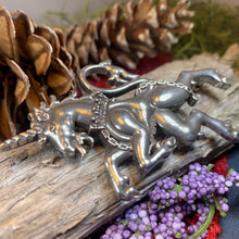 Load image into Gallery viewer, Unicorn of Scotland Pin, Unicorn Jewelry, Scottish Tartan Pin, Animal Jewelry, Scotland Jewelry, Celtic Jewelry, Anniversary Gift, Plaid Pin