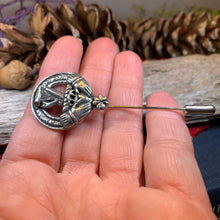 Load image into Gallery viewer, Claddagh Stick Pin, Irish Jewelry, Celtic Harp Pin, Ireland Jewelry, Groom Gift, Mens Lapel Pin, Wedding Jewelry, Tie Tac Pin, Irish Brooch