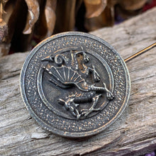 Load image into Gallery viewer, Dragon Stick Pin, Welsh Jewelry, Celtic Stick Pin, Bride Pin, Wales Lapel Pin, Groom Gift, Pewter Gift, Wedding Jewelry, Tie Tac Pin