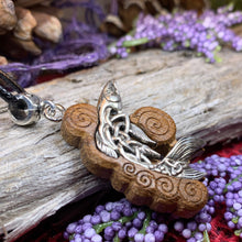 Load image into Gallery viewer, Salmon of Knowledge Necklace, Celtic Necklace, Irish Jewelry, Norse Jewelry, Fish Jewelry, Anniversary Gift, Boho Jewelry, Ireland Gift