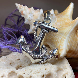 Anchor Necklace, Nautical Jewelry, Inspirational Jewelry, Hope Necklace, Retirement Gift, New Beginnings Gift, Ocean Jewelry, Dad Gift