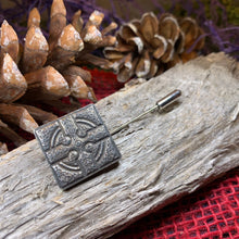 Load image into Gallery viewer, Celtic Cross Stick Pin, Irish Jewelry, First Communion Gift, Ireland Jewelry, Groom Gift, Mens Lapel Pin, Wedding Jewelry, Tie Tac Pin
