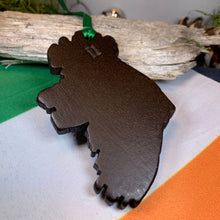 Load image into Gallery viewer, Ireland Map Ornament, Turf Hanging Ornament, Christmas Tree Ornament, Ireland Gift, Irish Turf Gift, Housewarming Gift, New Home Gift