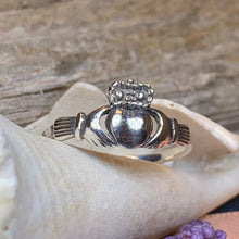 Load image into Gallery viewer, Claddagh Ring, Celtic Jewelry, Irish Jewelry, Celtic Knot Jewelry, Irish Ring, Irish Dance Gift, Anniversary Gift, Bridal Jewelry