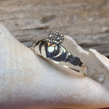 Load image into Gallery viewer, Claddagh Ring, Celtic Jewelry, Irish Jewelry, Celtic Knot Jewelry, Irish Ring, Irish Dance Gift, Anniversary Gift, Bridal Jewelry